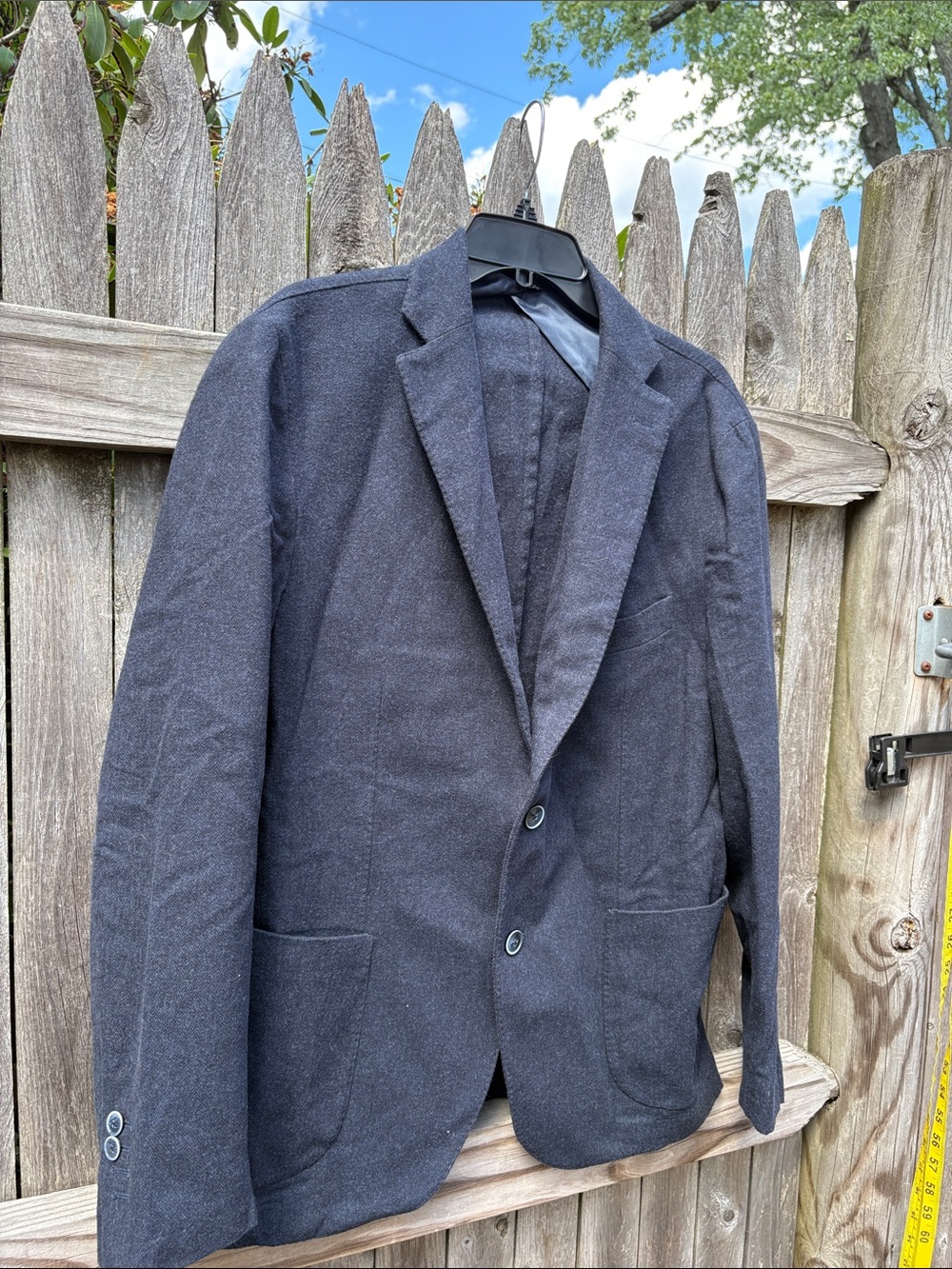 Giacca Jerry Key 44R navy cotton blazer!!